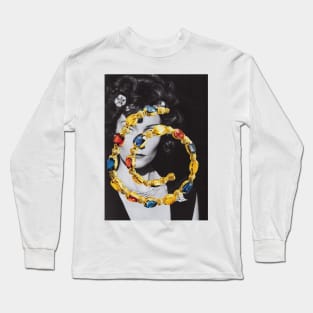 Lady with Gold Long Sleeve T-Shirt